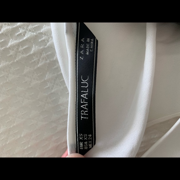 Zara Trafaluc white layered blouse - Picture 4 of 4